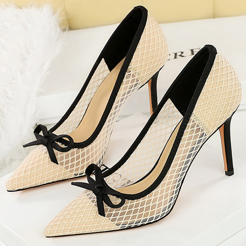 Shoe Tree - BIGTREE Shoes Mesh Lace Women Pumps