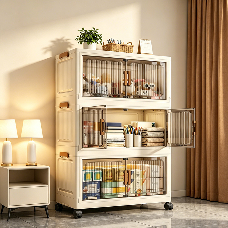 Sneaker Box - 19.7in 3/4/5/6-Tier Foldable Storage Cabinet with