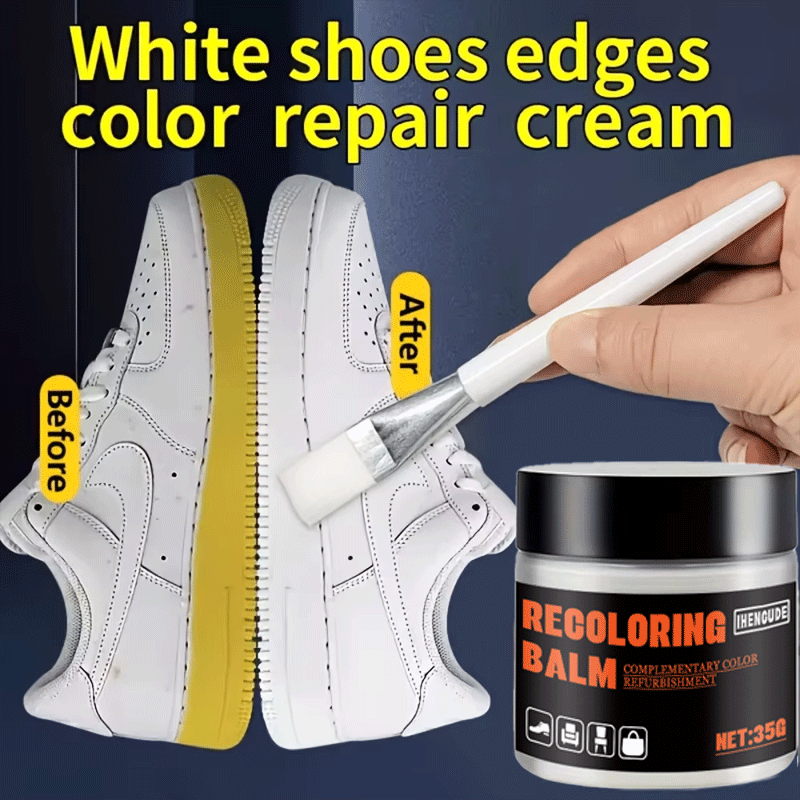 Sneaker Care Spray - Leather Shoe White Recolor Paste 35g
