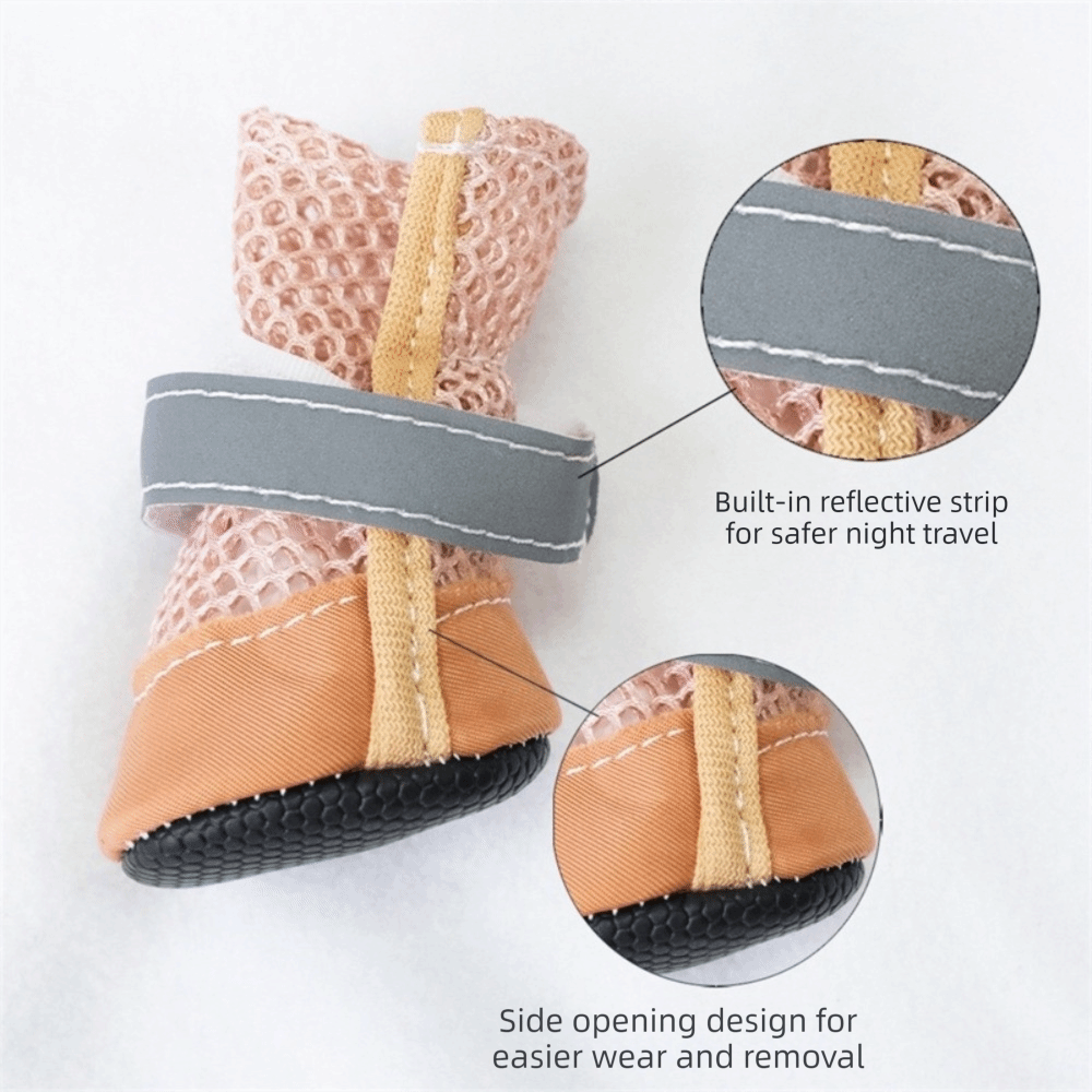 4PCS/SET Dog Boots Non-Slip Pe - Sneaker Protector review and price