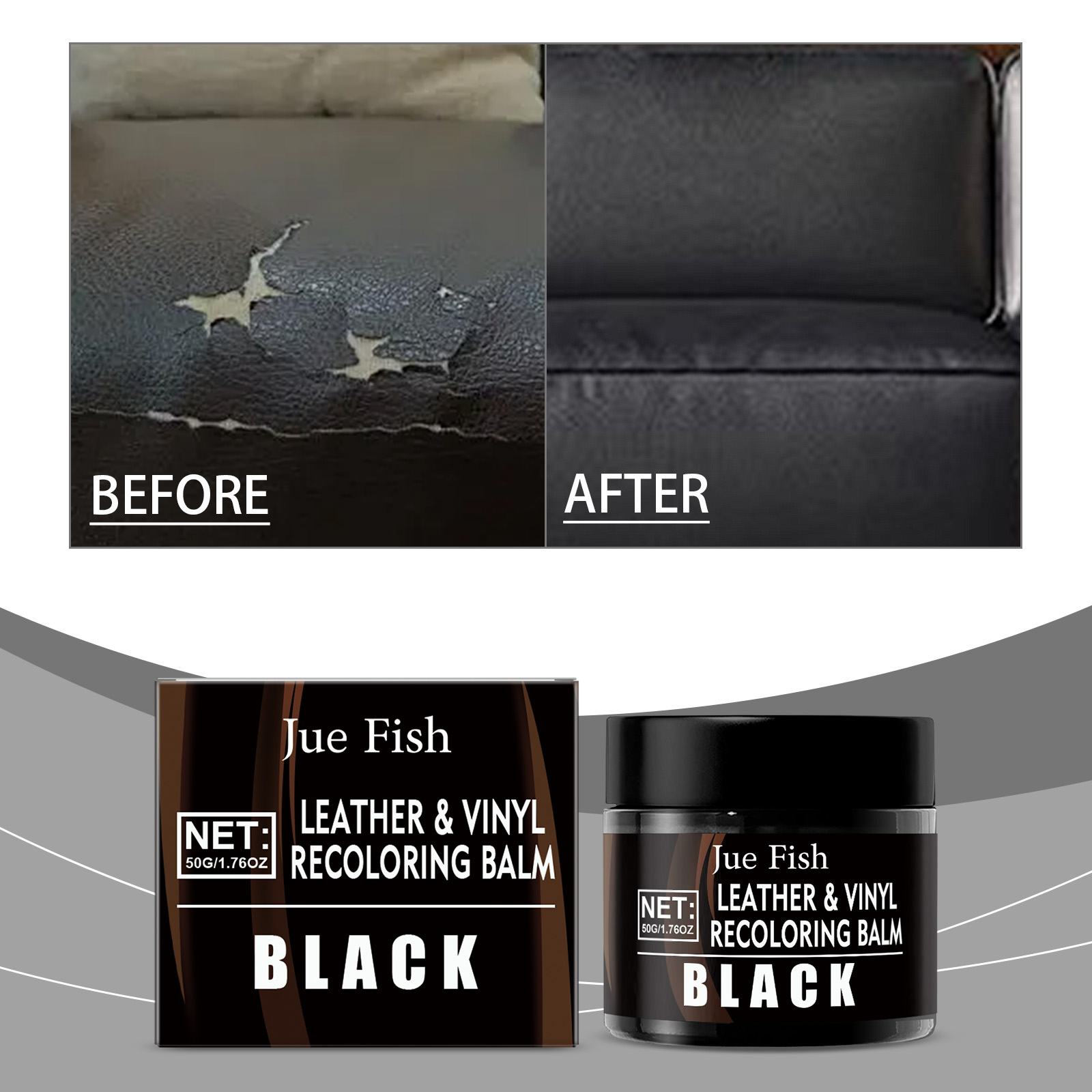 50g Black Leather Recoloring B - Leather Shoe Polish review and price
