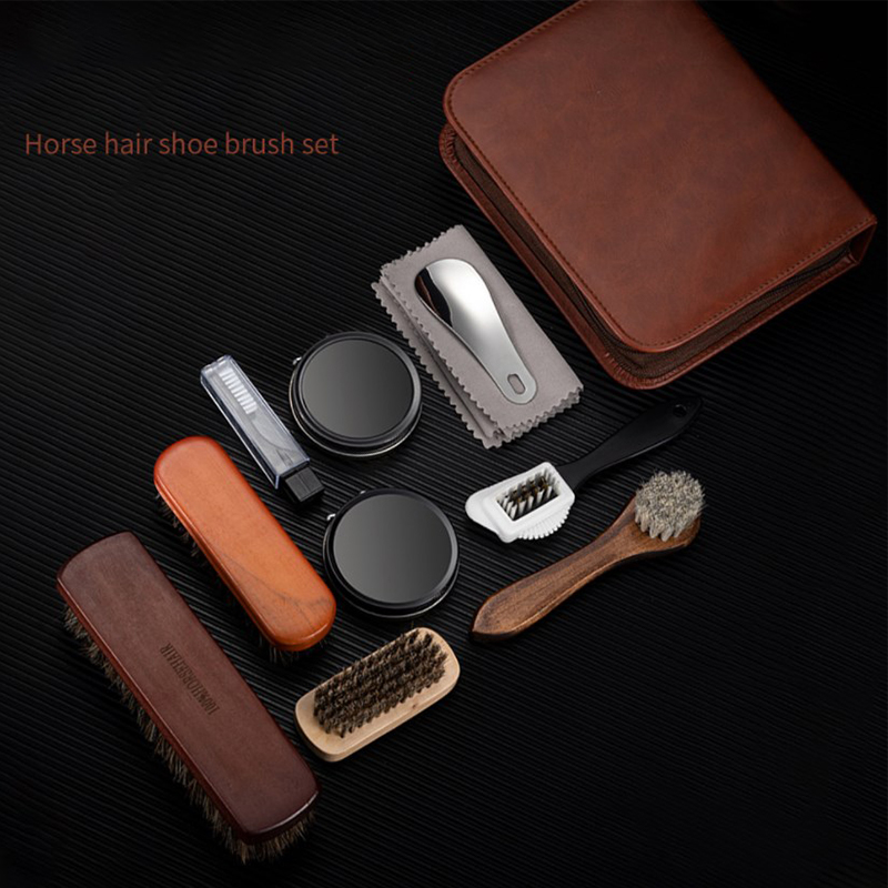 HorseHair Shoe Brush Set Leath - Shoe Cleaning Brush review and price